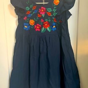 Beautiful Medium blue summer dress. Great casual wear, can dress up and down.
